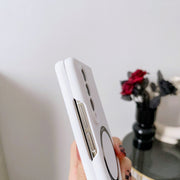 For Samsung Galaxy Z Fold4 Skin Feel MagSafe Magnetic Phone Case(Black)