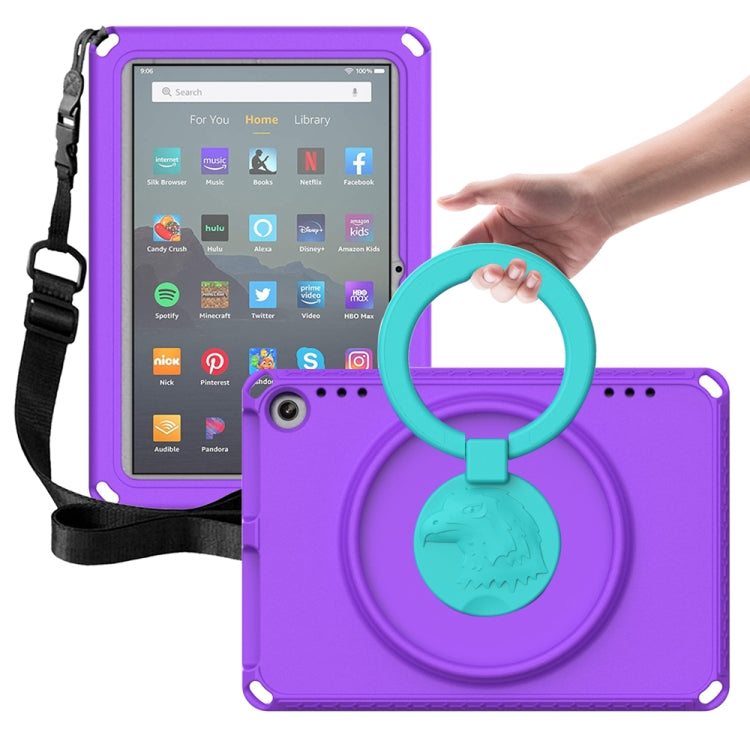 For Amazon Fire HD 8 2020 / HD 8 Plus 2022 EVA + PC Shockproof Tablet Case without Water-resistant Frame(Purple)