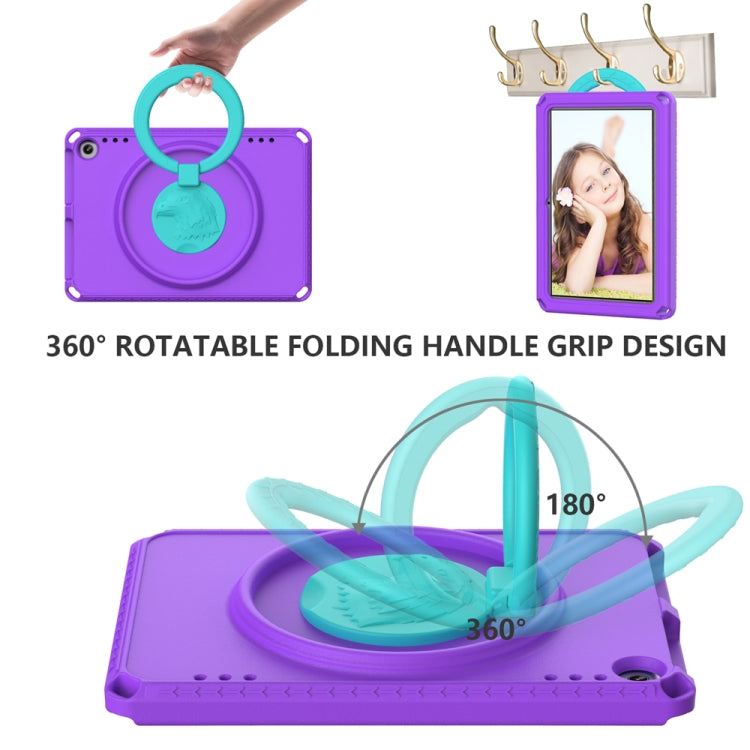 For Amazon Fire HD 8 2020 / HD 8 Plus 2022 EVA + PC Shockproof Tablet Case without Water-resistant Frame(Purple)