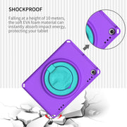 For Amazon Fire HD 8 2020 / HD 8 Plus 2022 EVA + PC Shockproof Tablet Case without Water-resistant Frame(Purple)