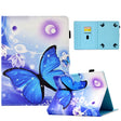 For 10 inch Tablet Electric Pressed TPU Leather Tablet Case(Blue Butterfly) - 10 - 11 inch by PMC TechLife | Online Shopping South Africa | PMC TechLife | Buy Now Pay Later Mobicred
