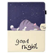 For 10 inch Tablet Electric Pressed TPU Leather Tablet Case(Lazy Cat)