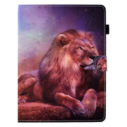 For 10 inch Tablet Electric Pressed TPU Leather Tablet Case(Lion King)