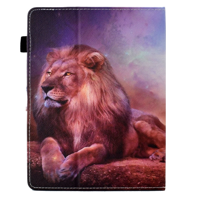 For 10 inch Tablet Electric Pressed TPU Leather Tablet Case(Lion King)