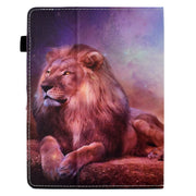 For 10 inch Tablet Electric Pressed TPU Leather Tablet Case(Lion King)