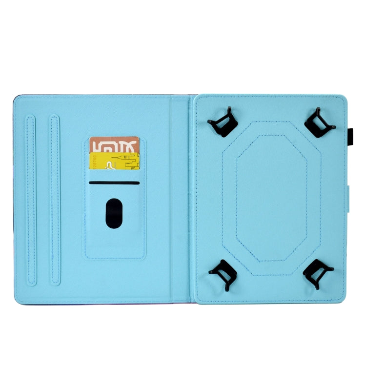 For 10 inch Tablet Electric Pressed TPU Leather Tablet Case(Lion King)
