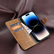 For Oukitel C19 Pro idewei Retro Texture Leather Phone Case(Khaki)