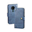 For Oukitel C19 Pro idewei Retro Texture Leather Phone Case(Blue) - More Brand by idewei | Online Shopping South Africa | PMC TechLife | Buy Now Pay Later Mobicred