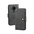 For Oukitel C19 Pro idewei Retro Texture Leather Phone Case(Black) - More Brand by idewei | Online Shopping South Africa | PMC TechLife | Buy Now Pay Later Mobicred