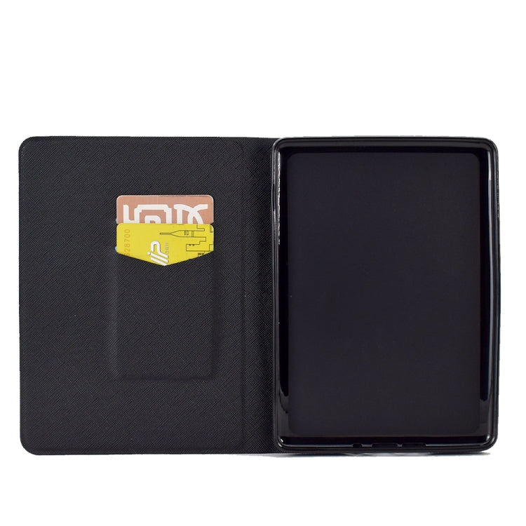 For Amazon Kindle Paperwhite 4/3/2/1 Electric Pressed TPU Smart Leather Tablet Case(Butterfly Wolf)