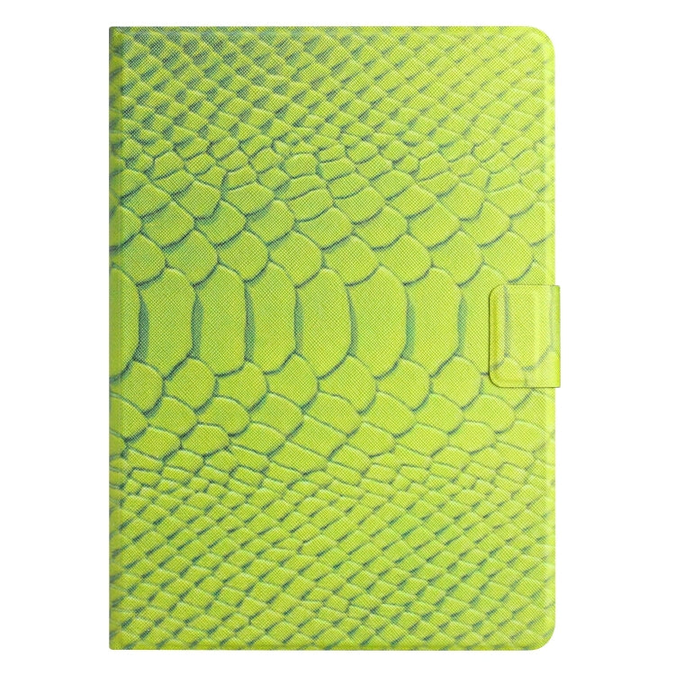 For Huawei MediaPad M5 lite 10.1 Solid Color Crocodile Texture Leather Smart Tablet Case(Green)