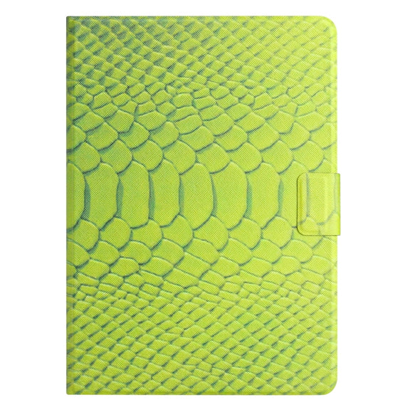 For Huawei MatePad T 10s Solid Color Crocodile Texture Leather Tablet Case(Green)
