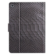 For Huawei MatePad T 10s Solid Color Crocodile Texture Leather Tablet Case(Black)