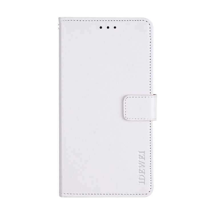 For Oukitel C19 Pro idewei Crazy Horse Texture Leather Phone Case(White)