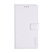 For Oukitel C19 Pro idewei Crazy Horse Texture Leather Phone Case(White)