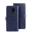 For Oukitel C19 Pro idewei Crazy Horse Texture Leather Phone Case(Dark Blue) - More Brand by idewei | Online Shopping South Africa | PMC TechLife | Buy Now Pay Later Mobicred