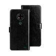 For Oukitel C19 Pro idewei Crazy Horse Texture Leather Phone Case(Black) - More Brand by idewei | Online Shopping South Africa | PMC TechLife | Buy Now Pay Later Mobicred