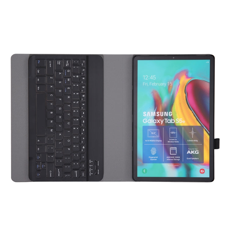 A307 For Galaxy Tab A 8.4 T307 (2020) Bluetooth Keyboard Tablet Case with Stand(Black)