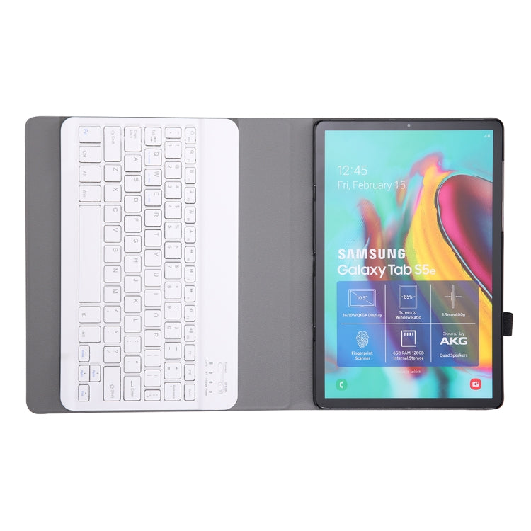 A610 For Galaxy Tab S6 Lite 10.4 P610 / P615 (2020) Bluetooth Keyboard Tablet Case with Stand & Elastic Pen Band(Gold)