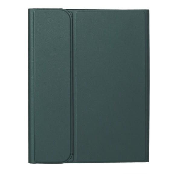 For iPad 10th Gen 10.9 2022 SA-10DS Backlight Bluetooth Keyboard Leather Tablet Case with Pen Slot(Dark Green)