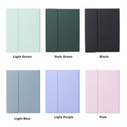 For iPad 10th Gen 10.9 2022 SA-10DS Backlight Bluetooth Keyboard Leather Tablet Case with Pen Slot(Dark Green)