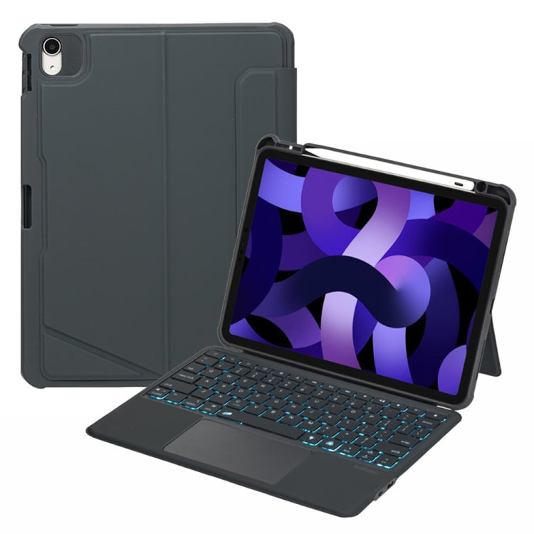For iPad 10th Gen 10.9 2022 A-66 Touch Backlight Split Type Bluetooth Keyboard Leather Case