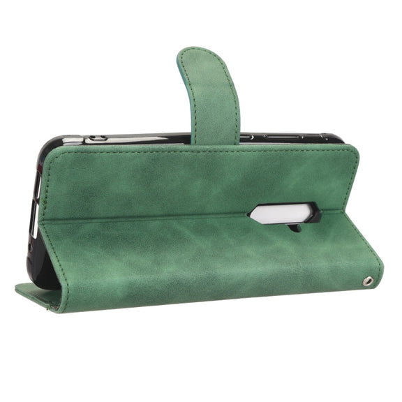 For Blackview BV5200 Skin Feel Magnetic Flip Leather Phone Case(Green)