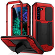For Samsung Galaxy S23+ 5G R-JUST Sliding Camera Design Life Waterproof Dustproof Shockproof Phone Case(Red) - Galaxy S23+ 5G Cases by R-JUST | Online Shopping South Africa | PMC TechLife | Buy Now Pay Later Mobicred