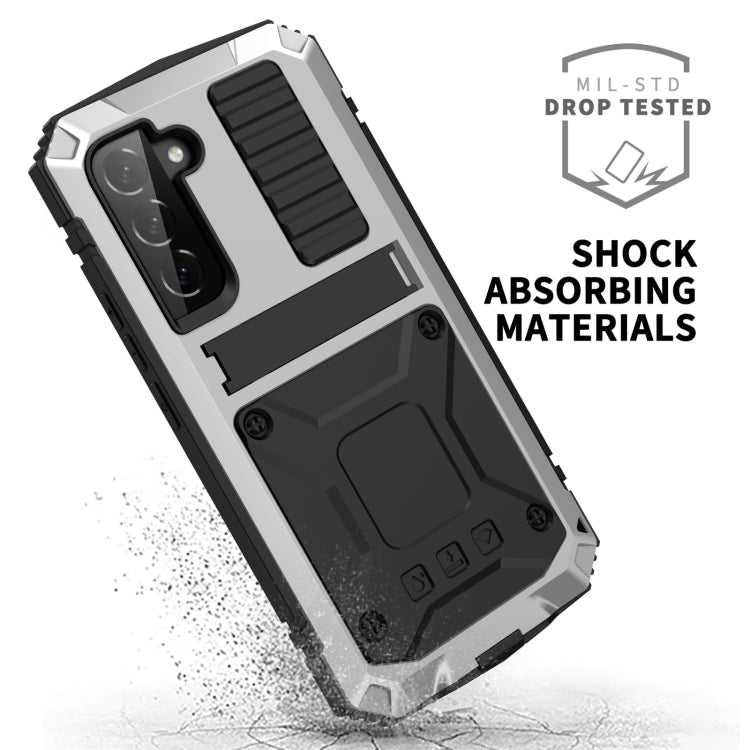 For Samsung Galaxy S23+ 5G R-JUST Life Water-resistant Dustproof Shockproof Phone Case(Silver)