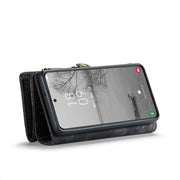 For Samsung Galaxy S23 5G CaseMe 008 Detachable Multifunctional Leather Phone Case(Black)