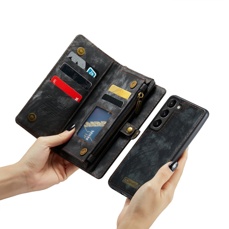 For Samsung Galaxy S23 5G CaseMe 008 Detachable Multifunctional Leather Phone Case(Black)