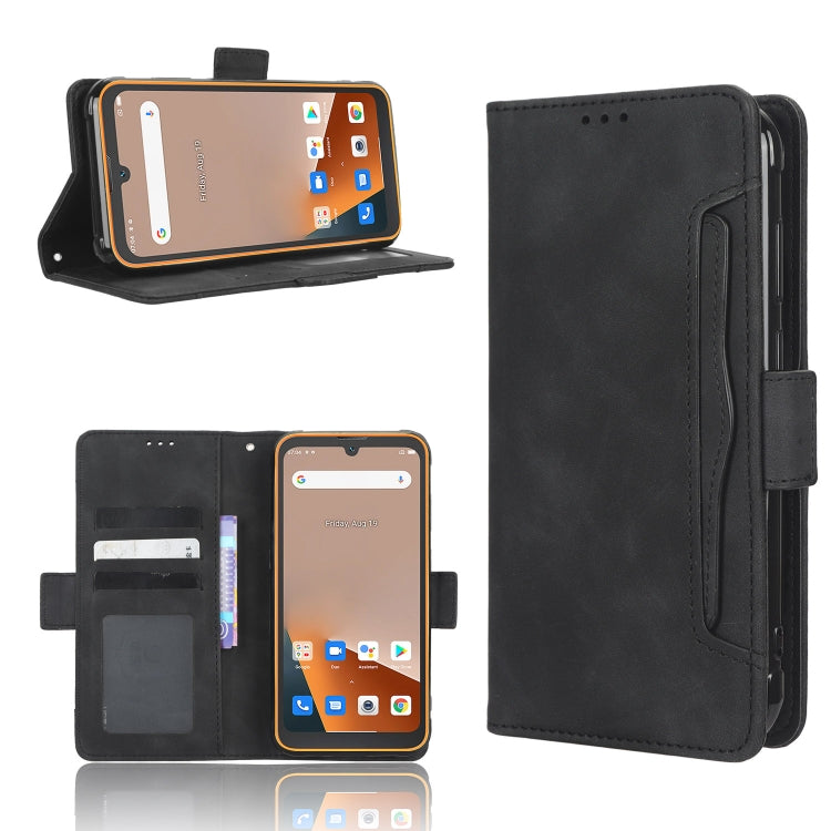 For Blackview BV5200 Skin Feel Calf Texture Card Slots Leather Phone Case(Black)
