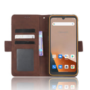 For Blackview BV5200 Skin Feel Calf Texture Card Slots Leather Phone Case(Brown)