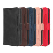 For Blackview BV5200 Skin Feel Calf Texture Card Slots Leather Phone Case(Pink)