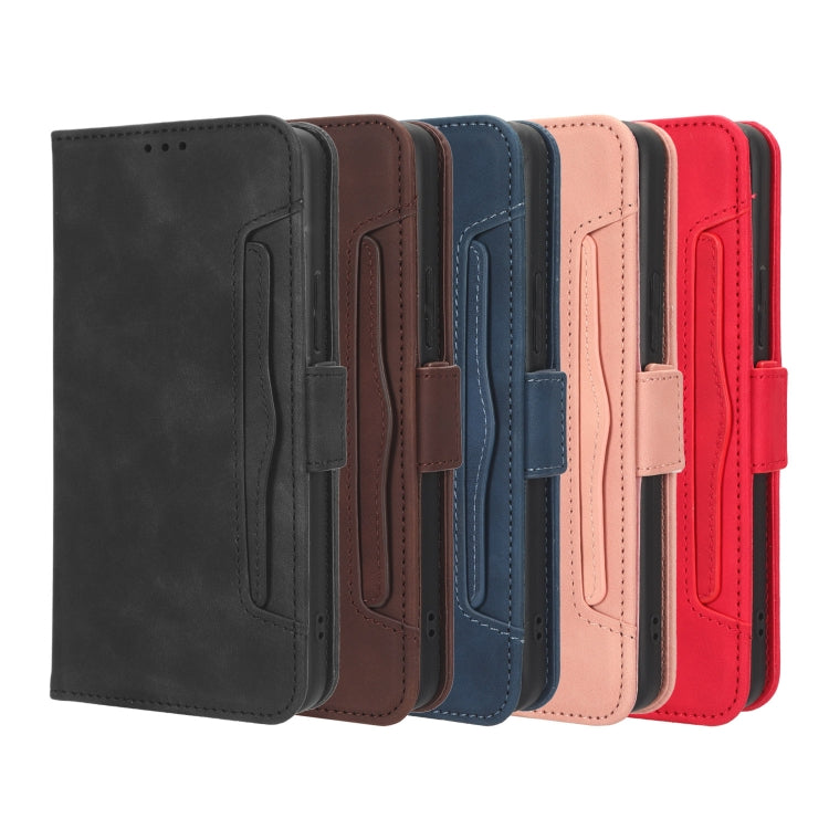 For Blackview BV5200 Skin Feel Calf Texture Card Slots Leather Phone Case(Red)