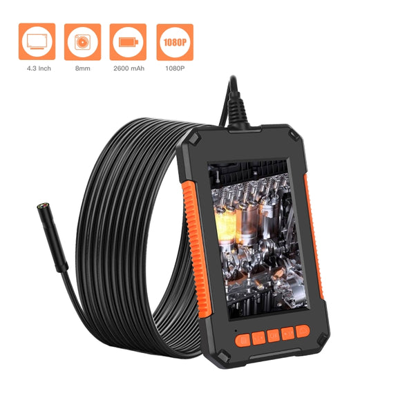 P40 8mm HD Water-resistant Portable Integrated Hand-held Vertical Screen Industry Endoscope, Length:2m(Flexible  Wire)
