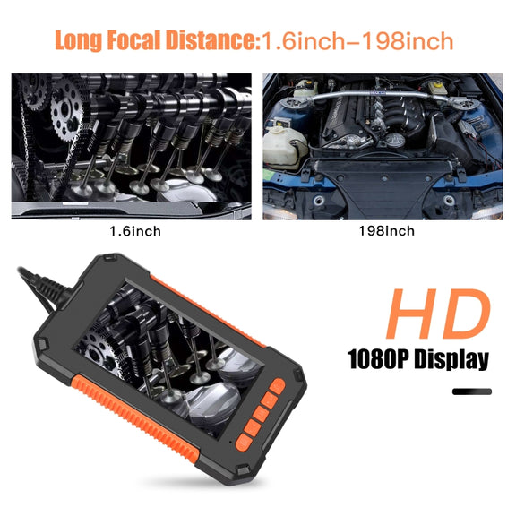 P40 8mm HD Water-resistant Portable Integrated Hand-held Vertical Screen Industry Endoscope, Length:5m(Hardwire)