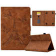 For 10 inch Tablets Tower Embossed Leather Tablet Case(Brown) - free shipping - PMC TechLife - Order now!