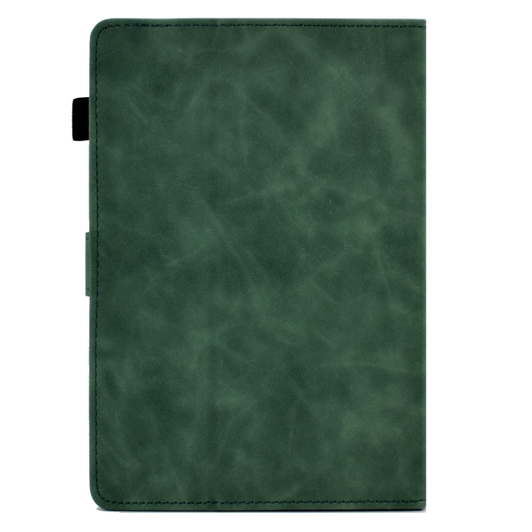 For 10 inch Tablets Tower Embossed Leather Tablet Case(Green)