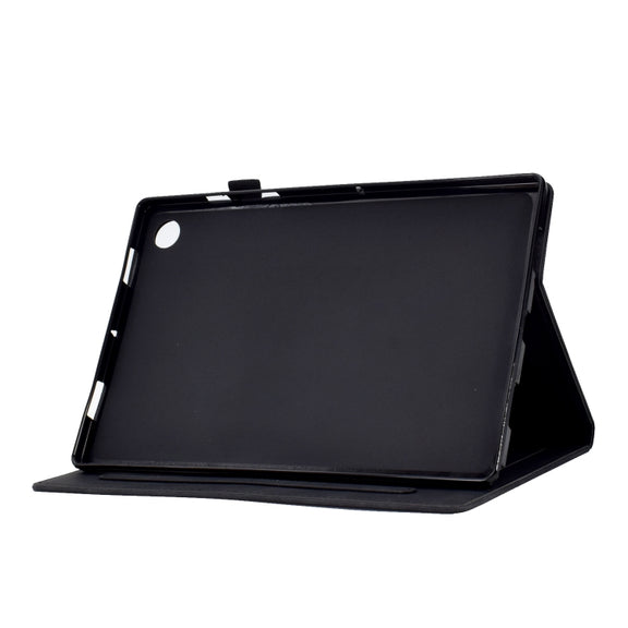For Huawei MatePad T 10s Tower Embossed Leather Tablet Case(Black)