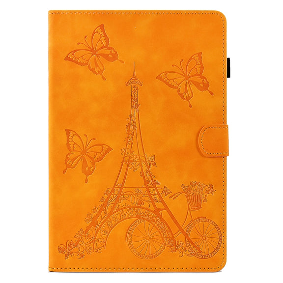 For Huawei MatePad T 10s Tower Embossed Leather Tablet Case(Khaki)