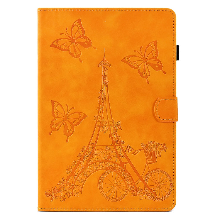 For Huawei MatePad T 10s Tower Embossed Leather Tablet Case(Khaki)