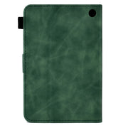 For Amazon Kindle Fire HD8 2022/2020 Tower Embossed Leather Smart Tablet Case(Green)