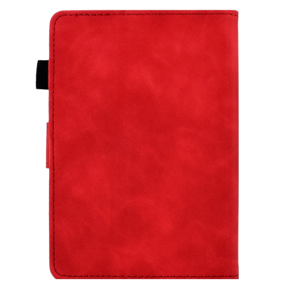 For Amazon Kindle Paperwhite 5 Tower Embossed Leather Smart Tablet Case(Red)