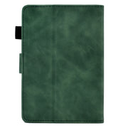 For Amazon Kindle Paperwhite 5 Tower Embossed Leather Smart Tablet Case(Green)