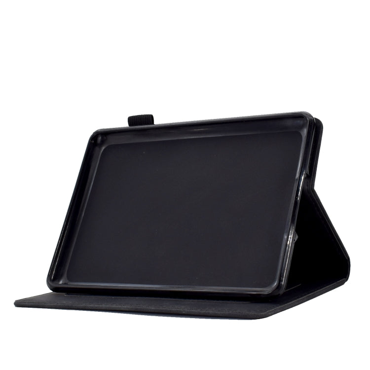 For Amazon Kindle Paperwhite 5 Tower Embossed Leather Smart Tablet Case(Black)