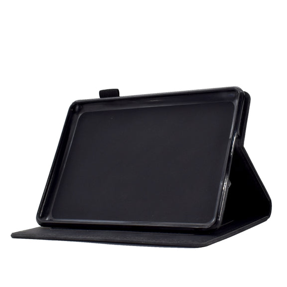 For Amazon Kindle Paperwhite 5 Tower Embossed Leather Smart Tablet Case(Black)