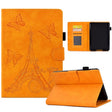 For Amazon Kindle Lite 2022 Tower Embossed Leather Smart Tablet Case(Khaki) - Amazon by PMC TechLife | Online Shopping South Africa | PMC TechLife | Buy Now Pay Later Mobicred