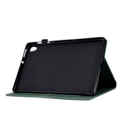 For Lenovo Tab M10 Gen 2 Tower Embossed Leather Smart Tablet Case(Green)