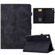 For Lenovo M10 Plus Tower Embossed Leather Smart Tablet Case(Black) - Lenovo by PMC TechLife | Online Shopping South Africa | PMC TechLife | Buy Now Pay Later Mobicred